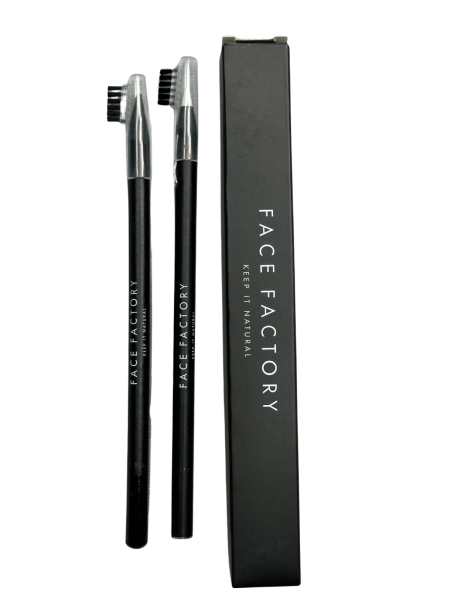 Face Factory Brow Mapping Pencil 2 stuks zwart en wit potlood